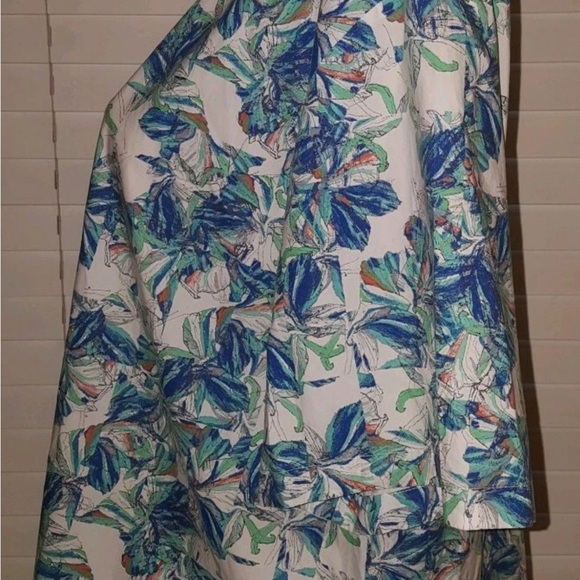 Club Monaco 100% Cotton Multicolor Short Sleeve Summer Top Size L - Picture 3 of 5